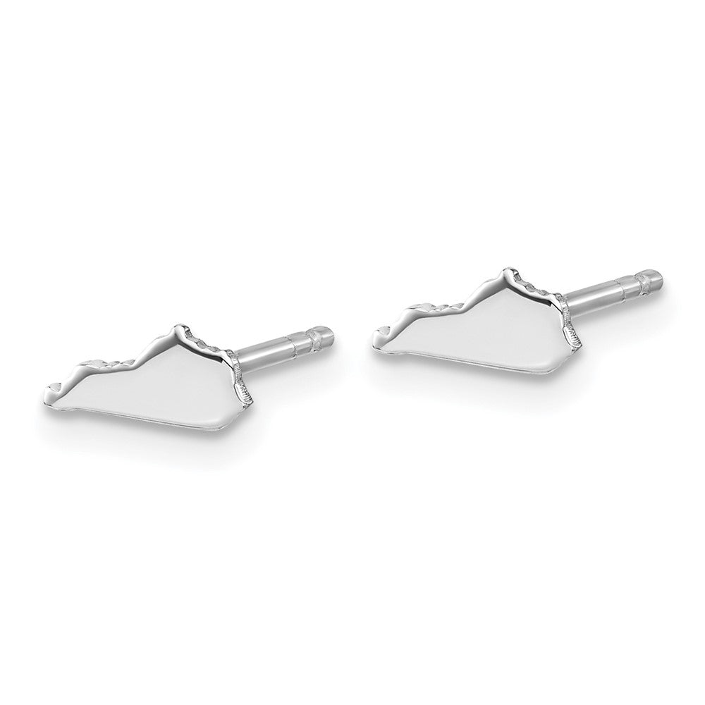 14K White Gold 14Kw Kentucky State Earrings