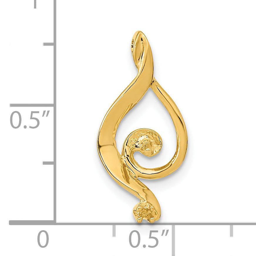 14K Yellow Gold 5.5mm White Round Freshwater Cultured Pearl Aaa Diamond Pendant