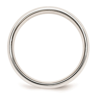 Solid 10K Yellow Gold Two-Tone 5mm Domed Size 7 Wedding Men's/Women's Wedding Band Ring