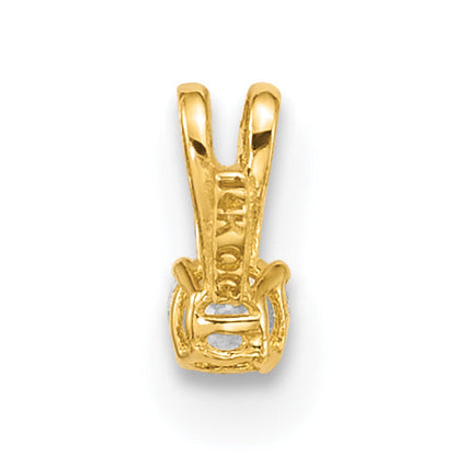 14k Yellow Gold 14k Childrens Tiny CZ Pendant