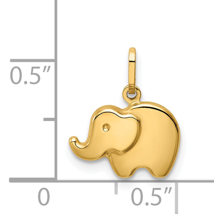 14k Yellow Gold 14k Polished Elephant Charm