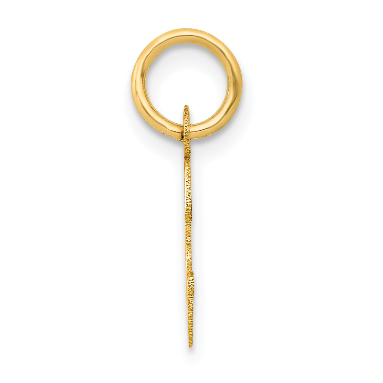 14k Yellow Gold 14k Small Slanted Block Letter C Initial Charm