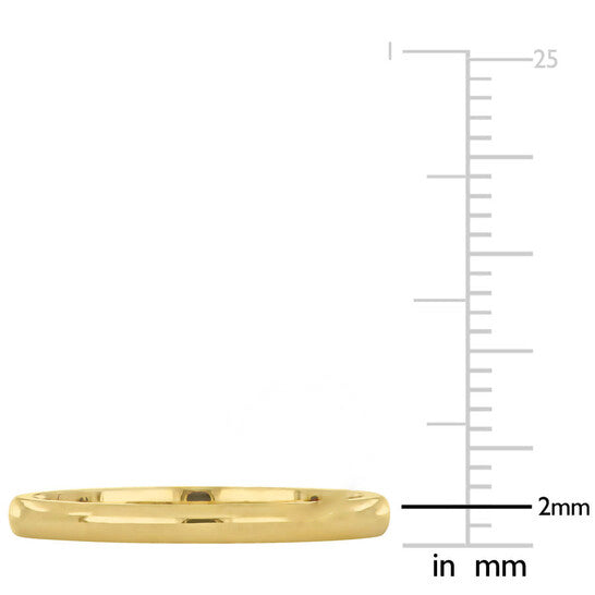 Original Amour 2mm Comfort Fit Wedding Band in 14k Yellow Gold