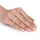 Original Amour 6mm Double Row Textured Wedding Band in 14k Yellow Gold