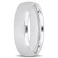 Original Amour 6mm Polished Finish Wedding Band in 14k White Gold