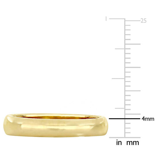 Original Amour Ladies 10K Yellow Gold Wedding Band 4mm JMS005379