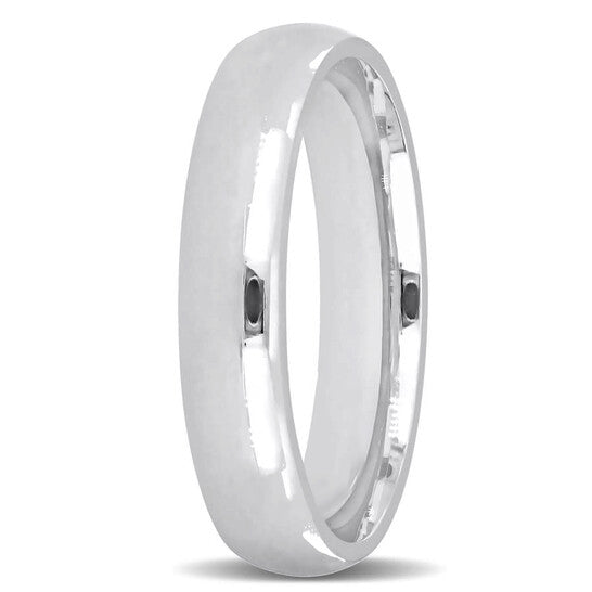 Original Amour Men's 4.5mm Comfort Fit Wedding Band in 14k White Gold