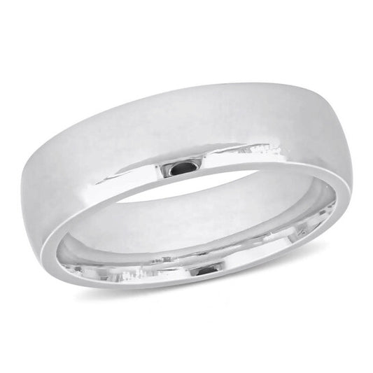 Original Amour Men's 6.5mm Comfort Fit Wedding Band in 14k White Gold