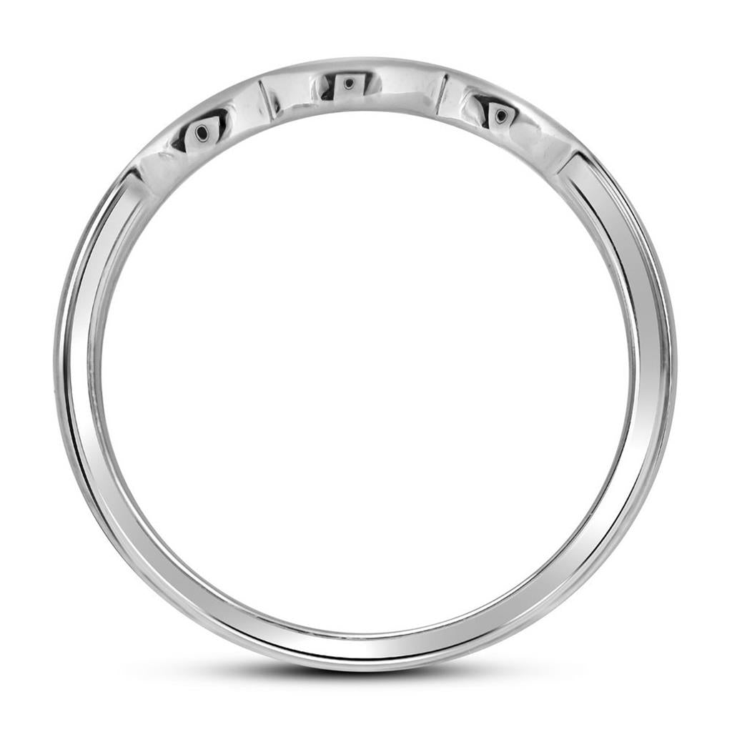 14k White Gold Round Diamond Bridal Wedding Ring Set 1/4 Cttw