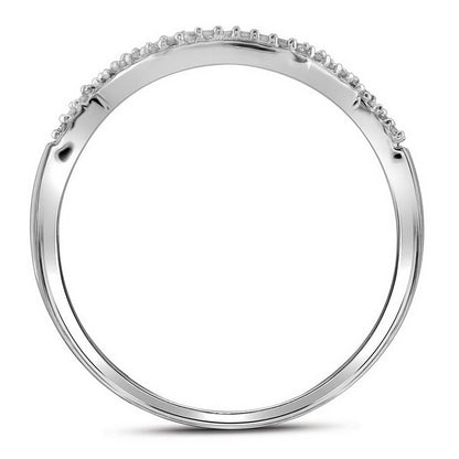 14k White Gold Round Diamond Bridal Wedding Ring Set 1/2 Cttw