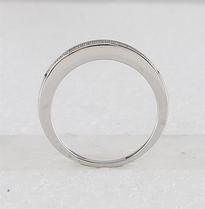 Sterling Silver Round Diamond Heart Bridal Wedding Ring Set 3/8 Cttw