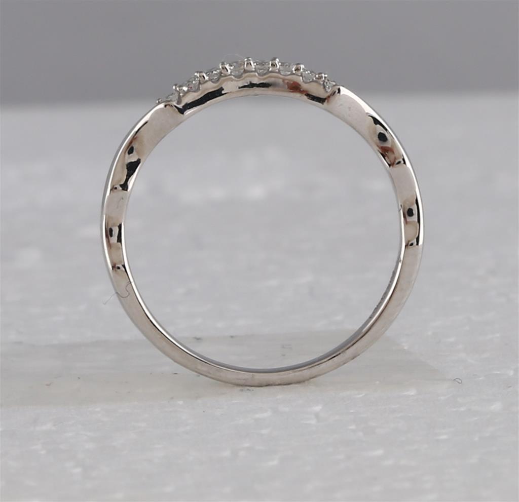 14k White Gold Round Diamond Bridal Wedding Ring Set 1/2 Cttw