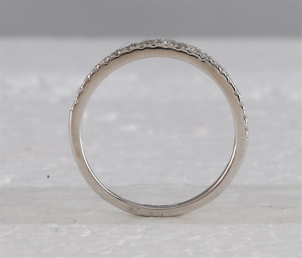 14k White Gold Round Diamond Bridal Wedding Ring Set 1 Cttw