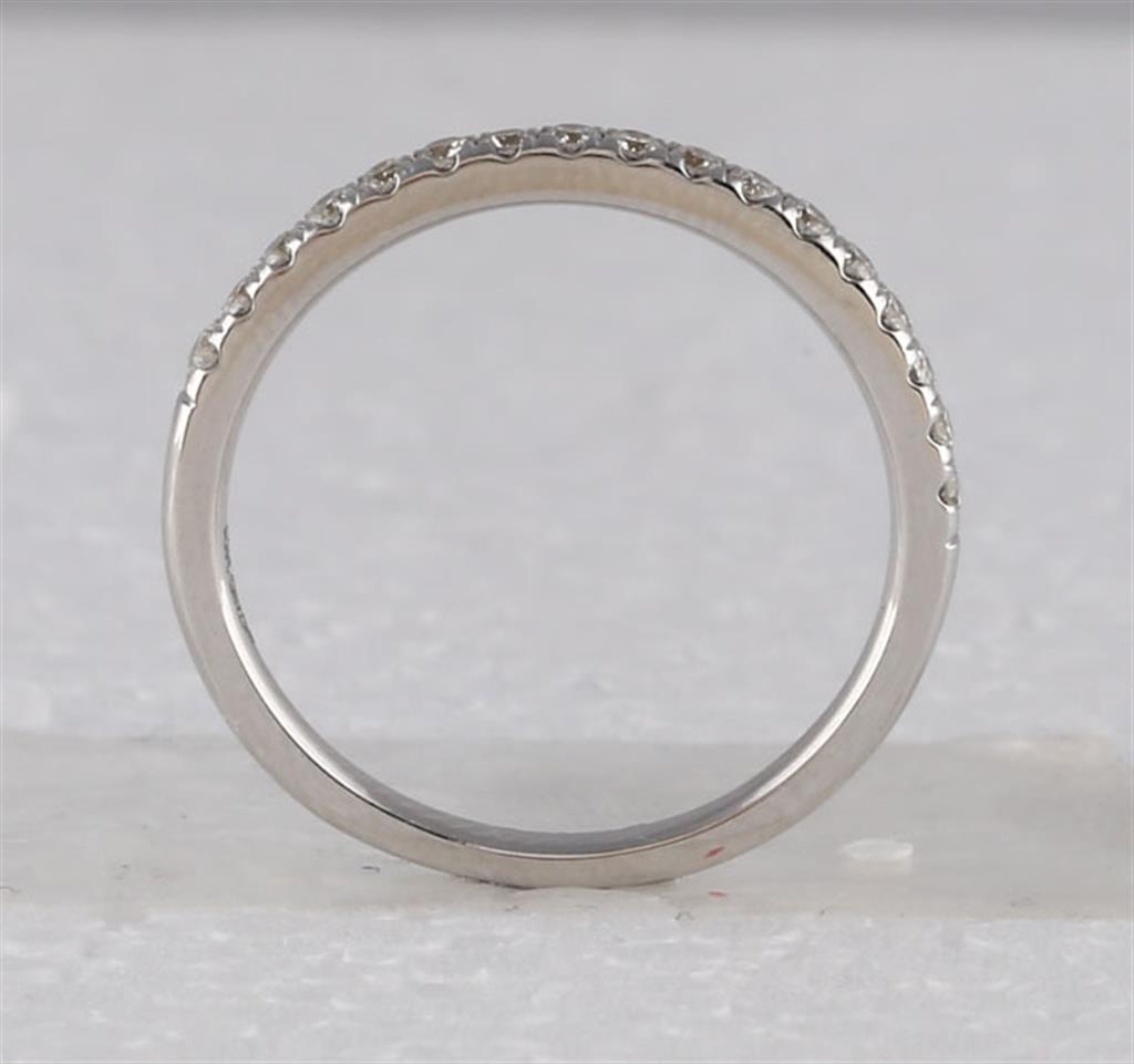 14k White Gold Round Diamond Bridal Wedding Ring Set 1 Cttw (Certified)