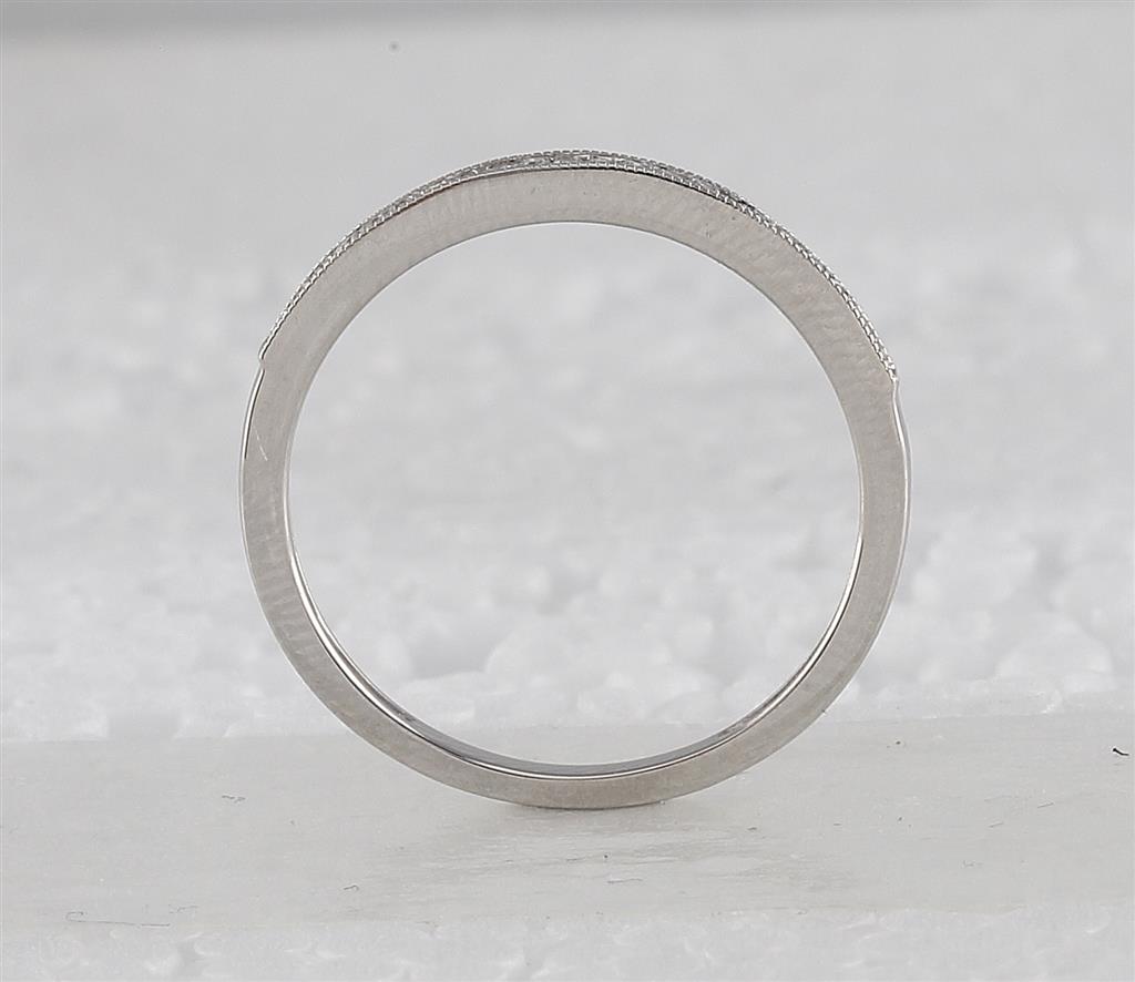 14k White Gold Round Diamond Bridal Wedding Ring Set 1/3 Cttw