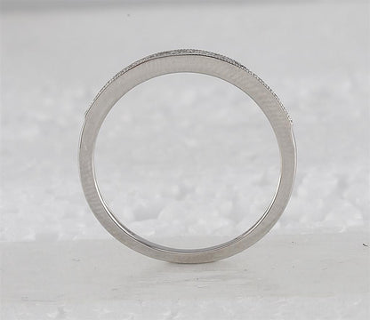 14k White Gold Round Diamond Bridal Wedding Ring Set 1/3 Cttw