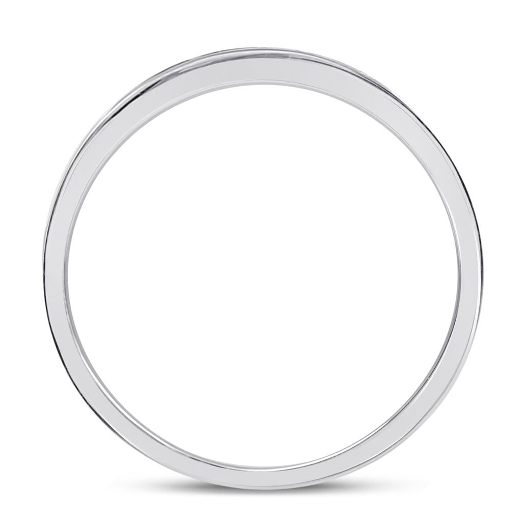 14k White Gold Round Diamond Bridal Wedding Ring Set 1/2 Cttw