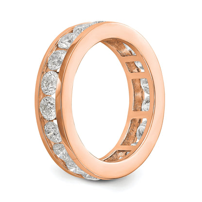 2 Ct. Natural Diamond Womens Eternity Anniversary Wedding Band Ring in 14k Rose Gold