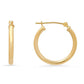 Original Kylie Harper 10k Yellow Gold 20mm Classic Huggy Hoop Earrings