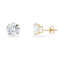 Original Kylie Harper 10k Yellow Gold 8mm Round-cut Cubic Zirconia  CZ Stud Earrings