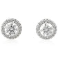 Original Swarovski Ladies Constella Pave Stud Earrings