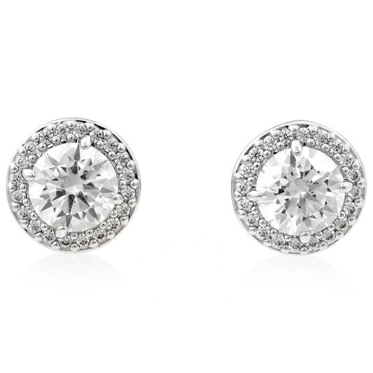 Original Swarovski Ladies Constella Pave Stud Earrings