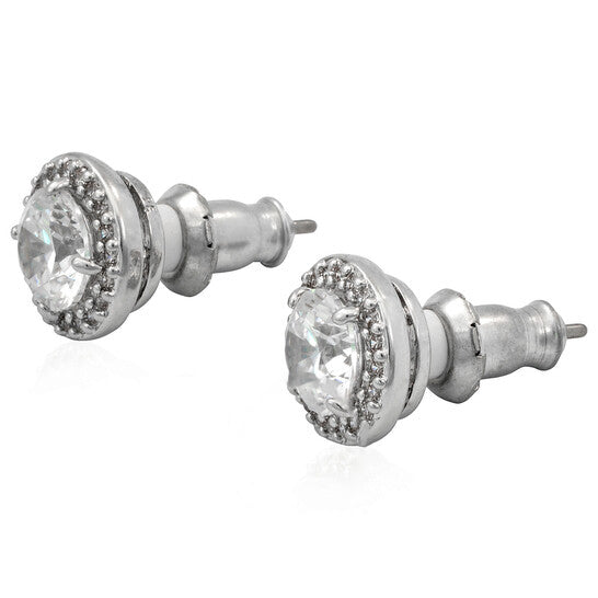 Original Swarovski Ladies Constella Pave Stud Earrings