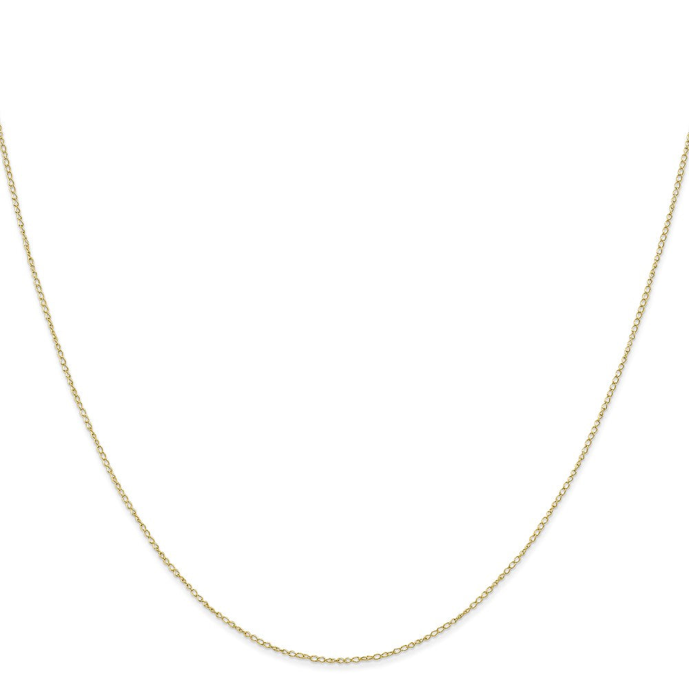 10K Yellow Gold .42mm Carded Curb Chain Necklace