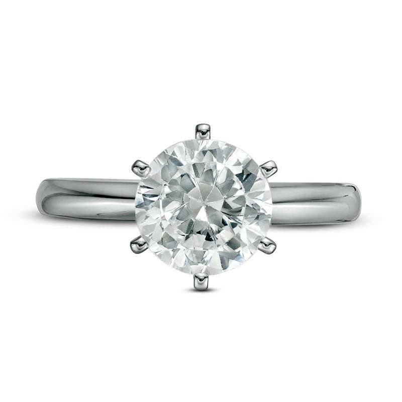 1.50 CT. Certified Natural Clarity Enhanced Diamond Solitaire Engagement Ring in Solid 14K White Gold (I/I2)
