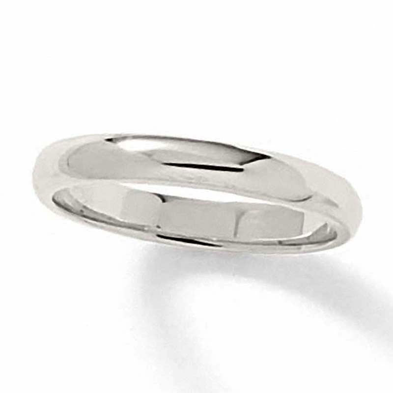 Ladies' 3.0mm Wedding Band in Solid 14K White Gold