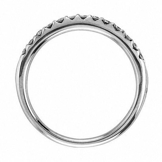 0.20 CT. T.W. Natural Diamond Wedding Band in Solid 14K White Gold