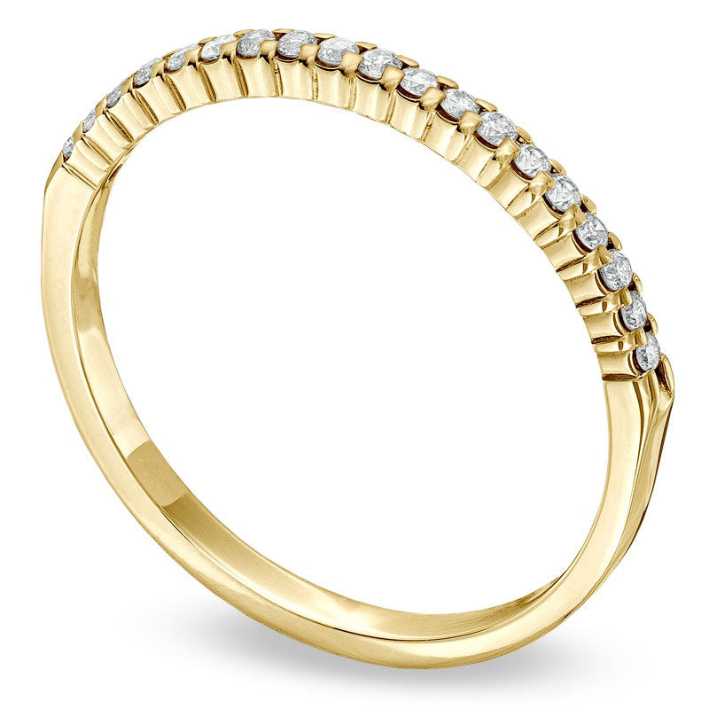0.17 CT. T.W. Natural Diamond Band in Solid 10K Yellow Gold