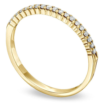 0.17 CT. T.W. Natural Diamond Band in Solid 10K Yellow Gold