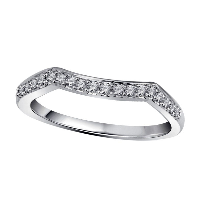 0.50 CT. T.W. Baguette Natural Diamond Rectangle Frame Bridal Engagement Ring Set in Solid 10K White Gold