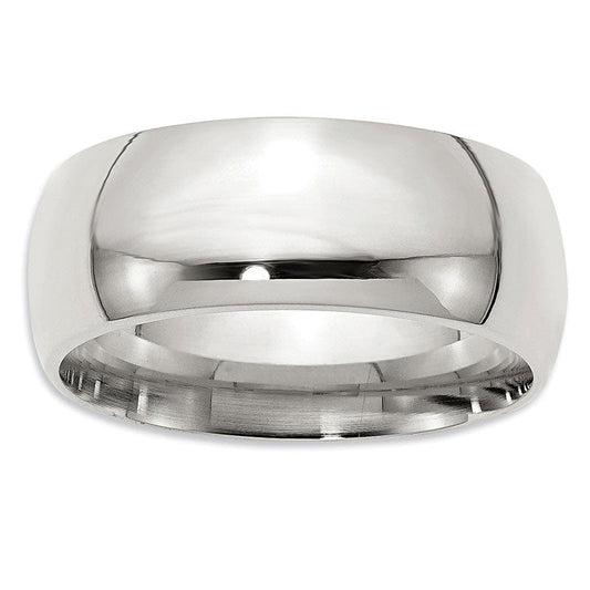 Men's 9.0mm Comfort Fit Wedding Band in Sterling Silver
