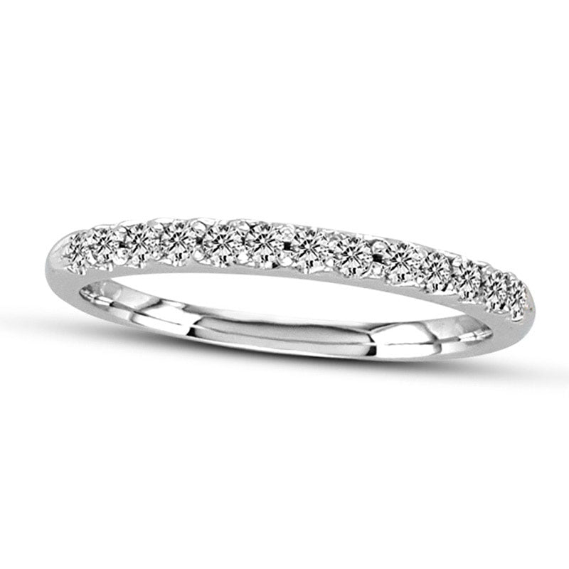 0.20 CT. T.W. Natural Diamond Wedding Band in Solid 14K White Gold (I/SI2)