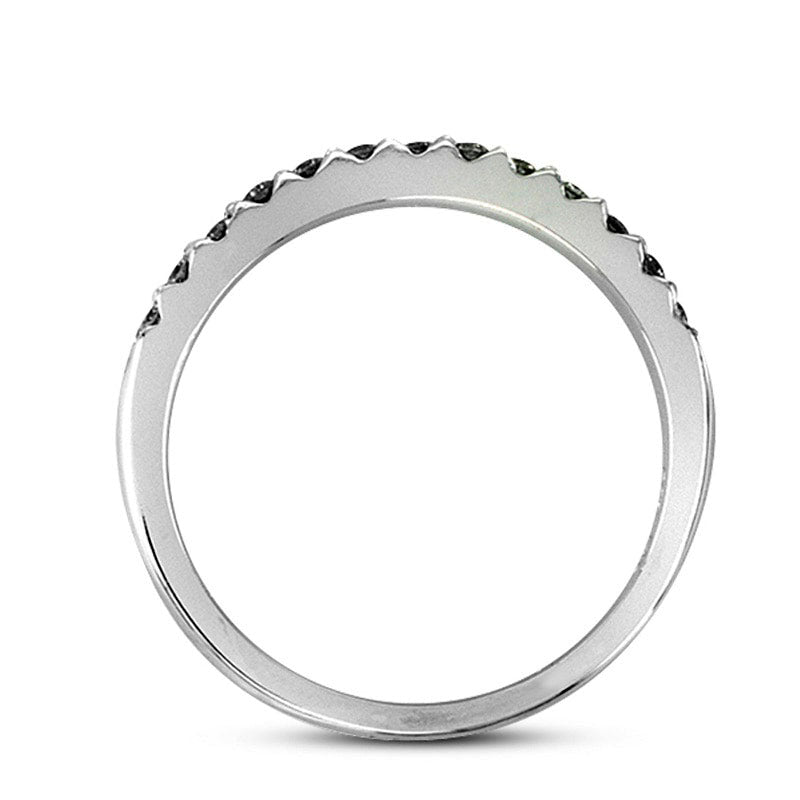 0.20 CT. T.W. Natural Diamond Wedding Band in Solid 14K White Gold (I/SI2)