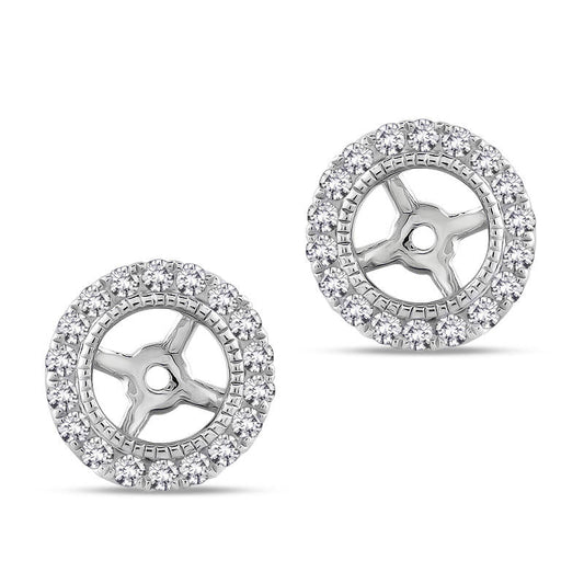0.25 CT. T.W. Diamond Frame Earring Jackets in 14K White Gold