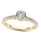 1.0 CT. T.W. Natural Diamond Engagement Ring in Solid 14K Gold