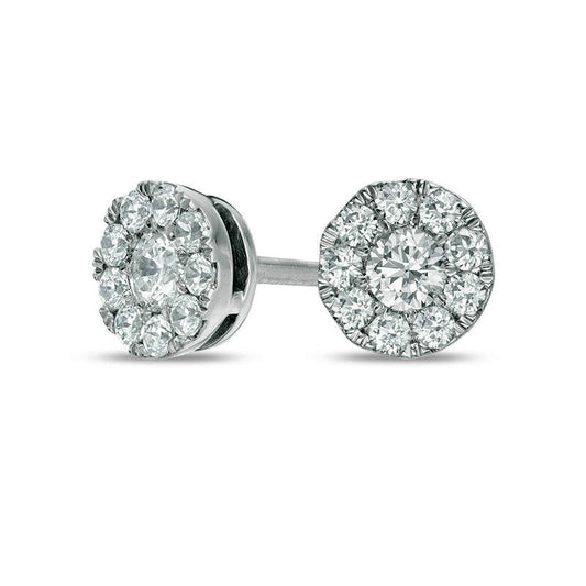 0.33 CT. T.W. Composite Diamond Stud Earrings in 10K White Gold