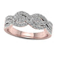 0.50 CT. T.W. Natural Diamond Braided Twist Ring in Solid 10K Rose Gold