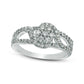 0.50 CT. T.W. Composite Natural Diamond Bypass Ring in Solid 10K White Gold