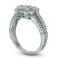 0.75 CT. T.W. Composite Natural Diamond Cushion Frame Ring in Solid 10K White Gold