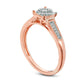 0.20 CT. T.W. Composite Natural Diamond Promise Ring in Solid 10K Rose Gold