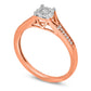 0.17 CT. T.W. Composite Natural Diamond Promise Ring in Solid 10K Rose Gold