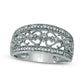 0.10 CT. T.W. Natural Diamond Filigree Antique Vintage-Style Ring in Sterling Silver