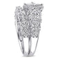 0.20 CT. T.W. Natural Diamond Tilted Square Frame Antique Vintage-Style Bridal Engagement Ring Set in Sterling Silver