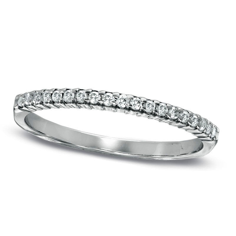 0.17 CT. T.W. Natural Diamond Band in Solid 10K White Gold