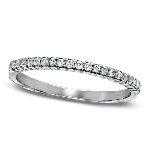 0.17 CT. T.W. Natural Diamond Band in Solid 10K White Gold