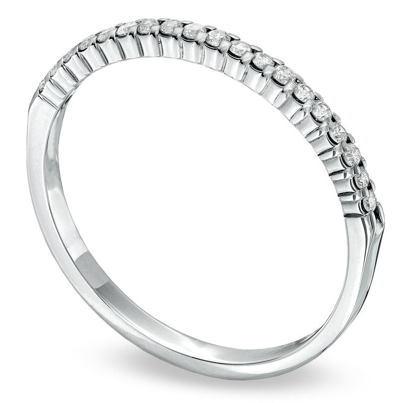 0.17 CT. T.W. Natural Diamond Band in Solid 10K White Gold